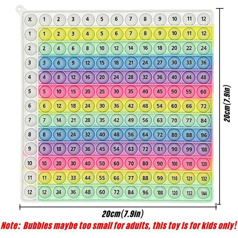 🎯12x12 Multiplication Table Board Game – Portable Math Practice and Learning Toy for Kids