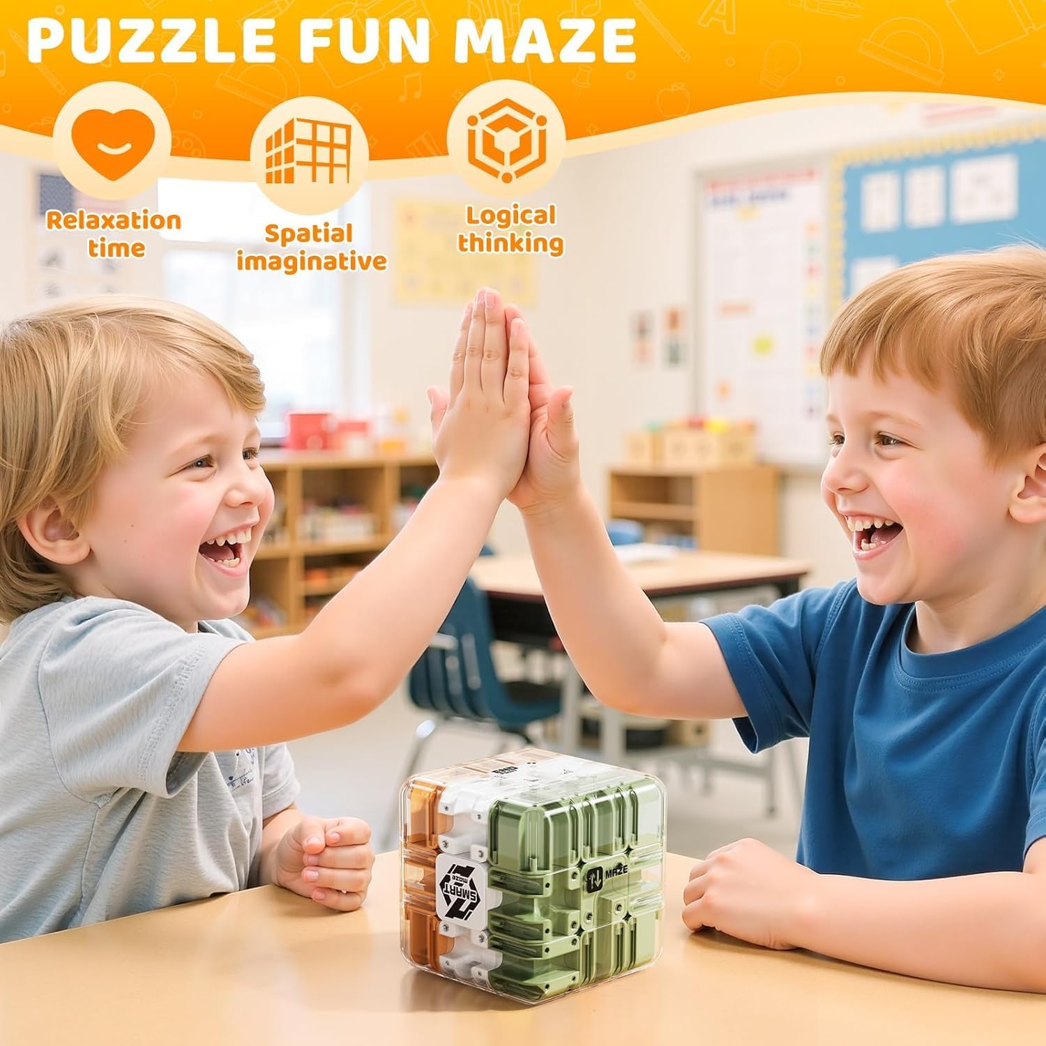Large Labyrinth 3D Puzzle Maze Cube - Engaging Brain Teaser Toy