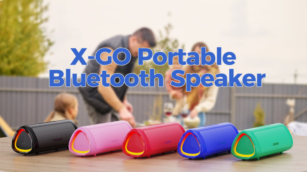 Bluetooth Speaker with HD Sound. Portable Wireless. IPX5 Waterproof. Up to 24H Playtime. TWS Pairing. BT5.3. for Home/Party/Outdoor/Beach. Electronic Gadgets. Birthday Gift (Black)