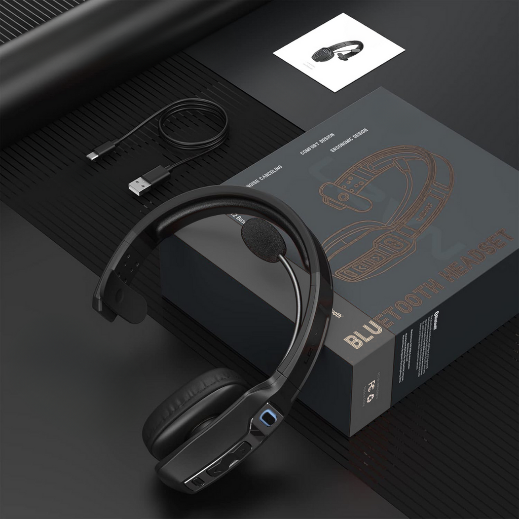 Noise Cancellation Bluetooth Headset (36hr Talk Time)